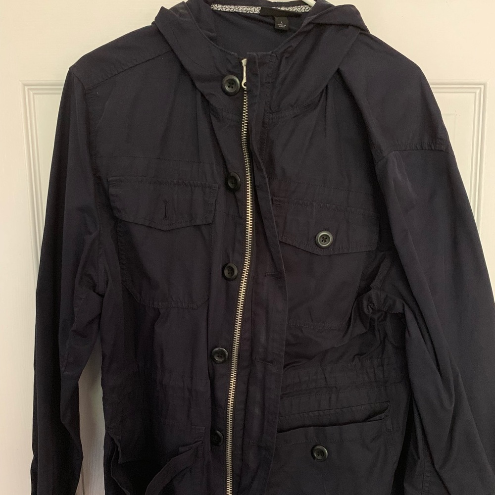 Odin New York Navy Blue Men’s Parka Jacket NWOT